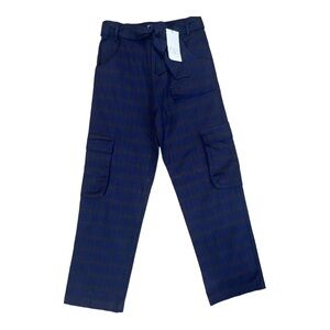 Zara Belted Plaid Cargo Pants NEW Size Medium EF1